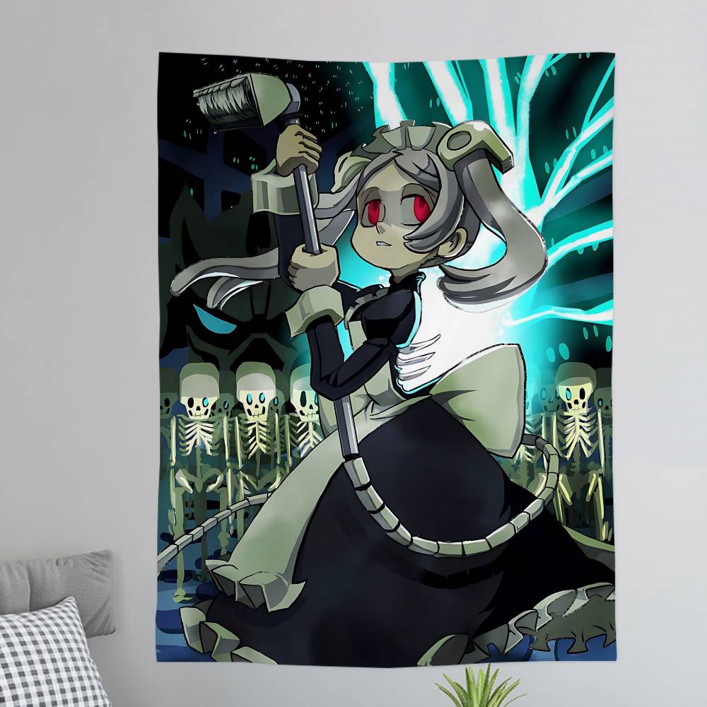 Игровой MMarie SkullGirls DIY Настенный Гобелен для Гостиной Дома Комнаты в Общежитии Декор Настенное Искусство Декор