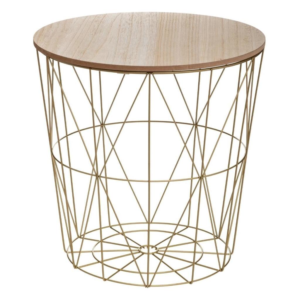 Kumi Side Table Natural/Gold