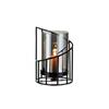 Golden/Black Metal Glass Candle Holder Non-slip Ornaments Nordic Candle Candlestick Flat Bottom Multi-Purpose
