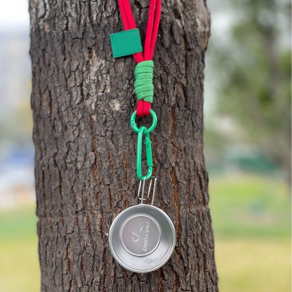 Stainless Steel Fishing Bowl Versatile Tea Water Cup Outdoor Cup Small Wine Glass Keychain Camping