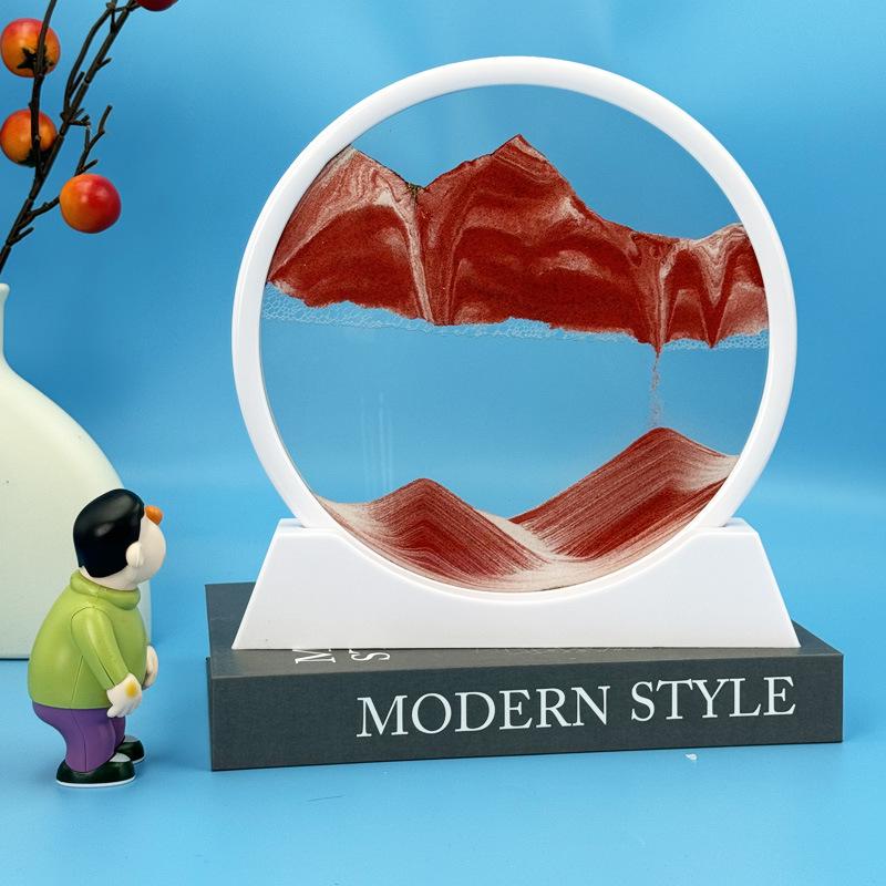 3D Кинетическая картина «Песочные часы»: Креативные песочные часы для декора гостиной