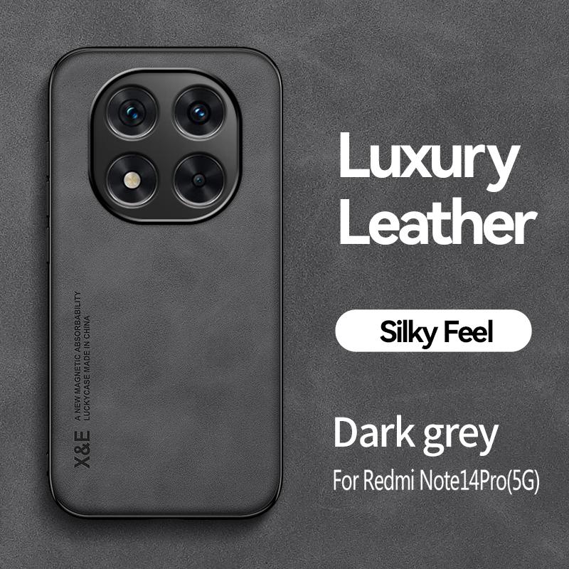 Противоударный чехол для Redmi Note 14 Pro 5G 4G Note 14 Pro+ Plus Защитный чехол Магнитный автомобильный держатель Телефон Coque Fundas Capa