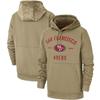 Mens NFL Football Graphic Hoodie Khaki Athletic Sweatshirt Loose Fit Youth