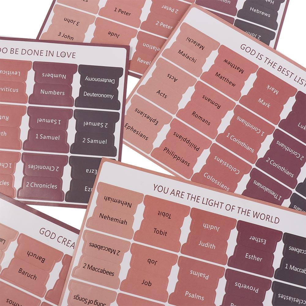 5 Sheet Bible Sticker Writable Bible Label Book Accessories Bible Index  Bookmark
