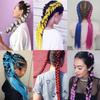 Синтетические плетеные волосы 24 дюйма Jumbo Braid Ombre Jumbo Наращивание волос для женщин DIY Косички для волос Фиолетовый Розовый Желтый Красный