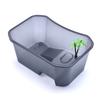 Reptile Vivarium Box For Turtle Tortoise Feeding Box With Basking Platform Tank