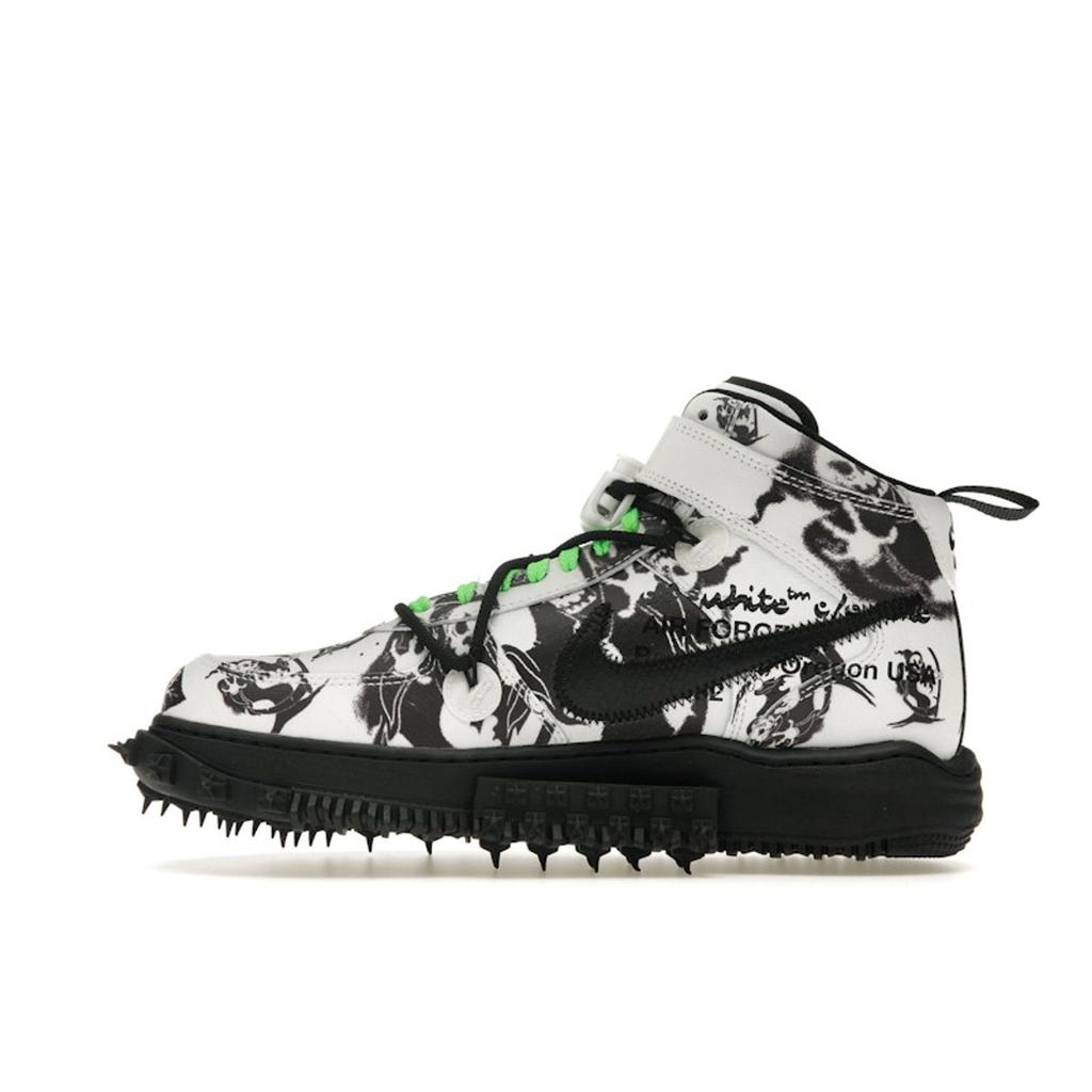 Nike Off-White x Air Force 1 Mid SP Leather Grim Reaper Мужские кроссовки черные DR0500-102