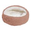 Кровать-гнездо Pet Shell, теплая, успокаивающая пещера для кошек с капюшоном, полузакрытая, с пушистой плюшевой подкладкой, круглая кровать для маленьких и средних питомцев