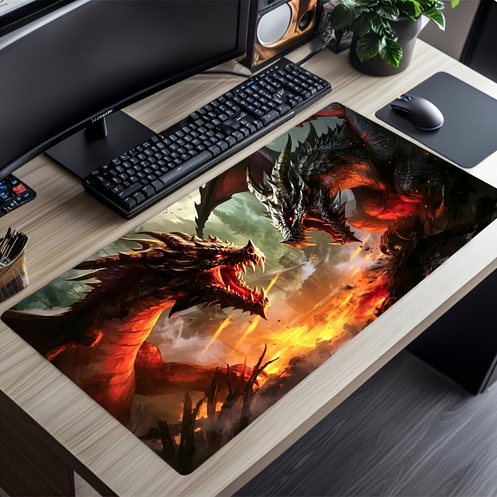 Фэнтези Дракон Коврик для мыши Большие игровые коврики Настройка Игровой коврик Офисные аксессуары для стола Ковер Коврик для стола Коврик для мыши Скоростные коврики для мыши