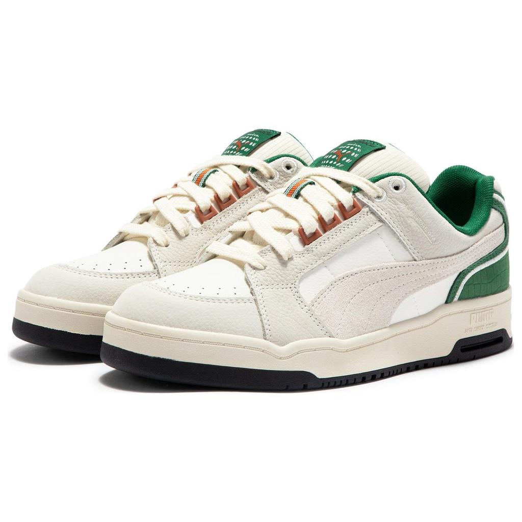 Puma Slipstream Lo FG Off White Green Unisex Sneakers Cream 389468-01