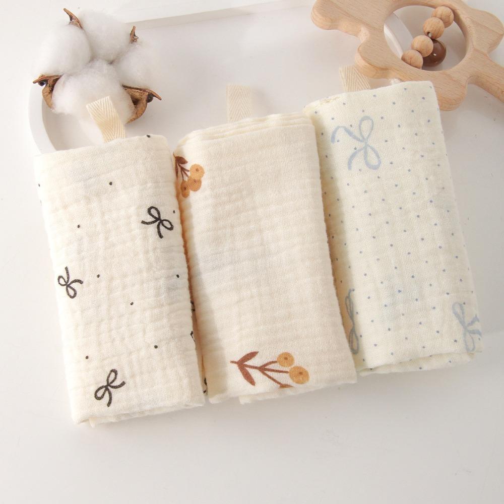 Soft Square Towels 4-Layer Pure Cotton Newborn Burp Cloth High Quality Baby Cotton Washcloth