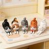 Мини-фигурки кошек Милые статуэтки кошек из смолы Маленькие скульптуры котят для помещений