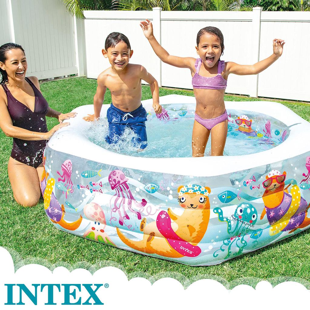 Бассейн INTEX Ocean Leaf, 191 x 178 x 61 см, 56493 [Официальный японский товар] [Рисунок не может быть выбран]
