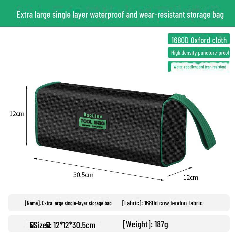 Сумка для инструментов из прочного водонепроницаемого брезента: Прочное, износостойкое, многофункциональное портативное ручное хранилище для электриков