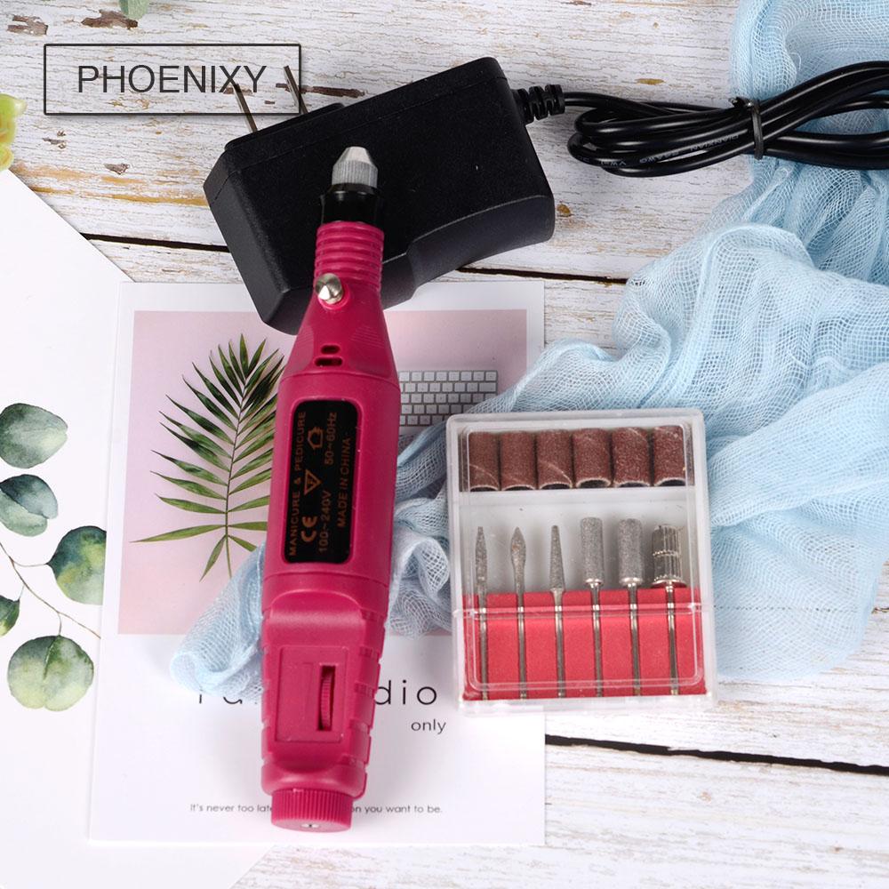 Сверла для ногтей PHOENIXY, электрические машинные напильники, шлифовальные машины, наборы инструментов для полировки
