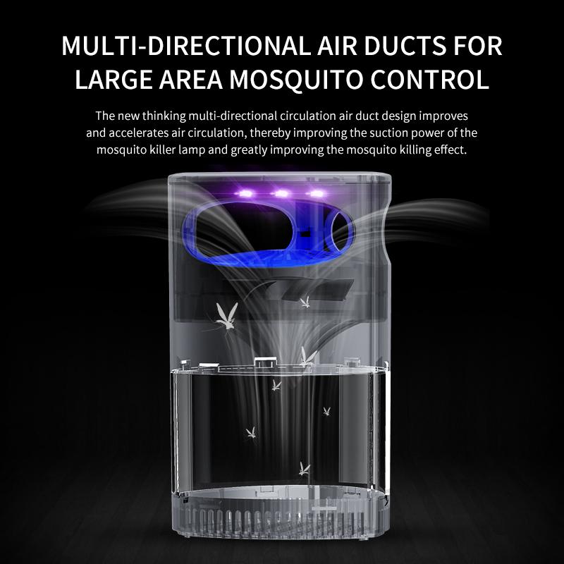 Xiaomi Upgraded Mosquito Killer Lamp, Bionic Purple Light & Temperature Simulation,Strong Suction,USB Powered,Quiet & Safe for Home Use