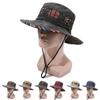 Vintage Wide Brim Hat National Wind Anti-uv Bucket Hat Causal Western Cowboy Hat  Fishing