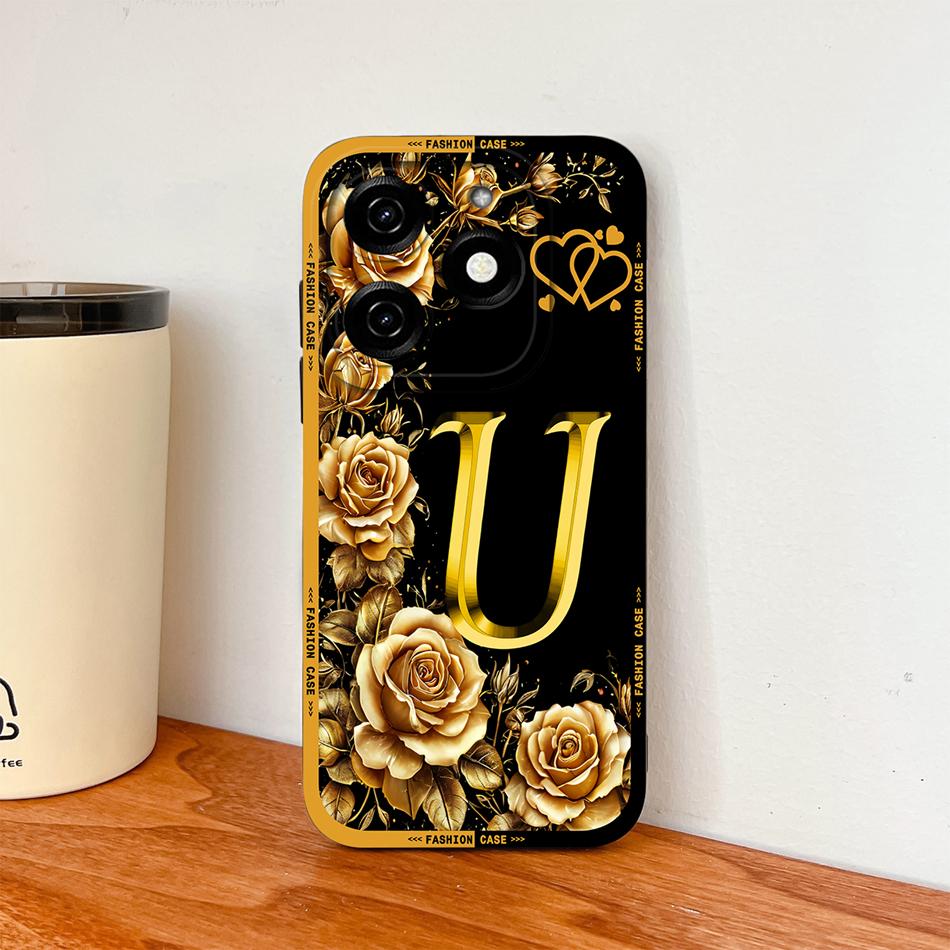 For Infinix Hot 40 Pro 40i Phone Case Couple Letters Upgrade Full Coverage Cover For Infinix Hot40 Soft Liquid Silicone Bumper