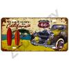Винтажный Металлический Жестяной Знак Route 66 Машины Декор для Бара, Клуба, Шиномонтажа