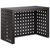 Air Conditioner Cover Black 100 x 50 x 70 cm Steel
