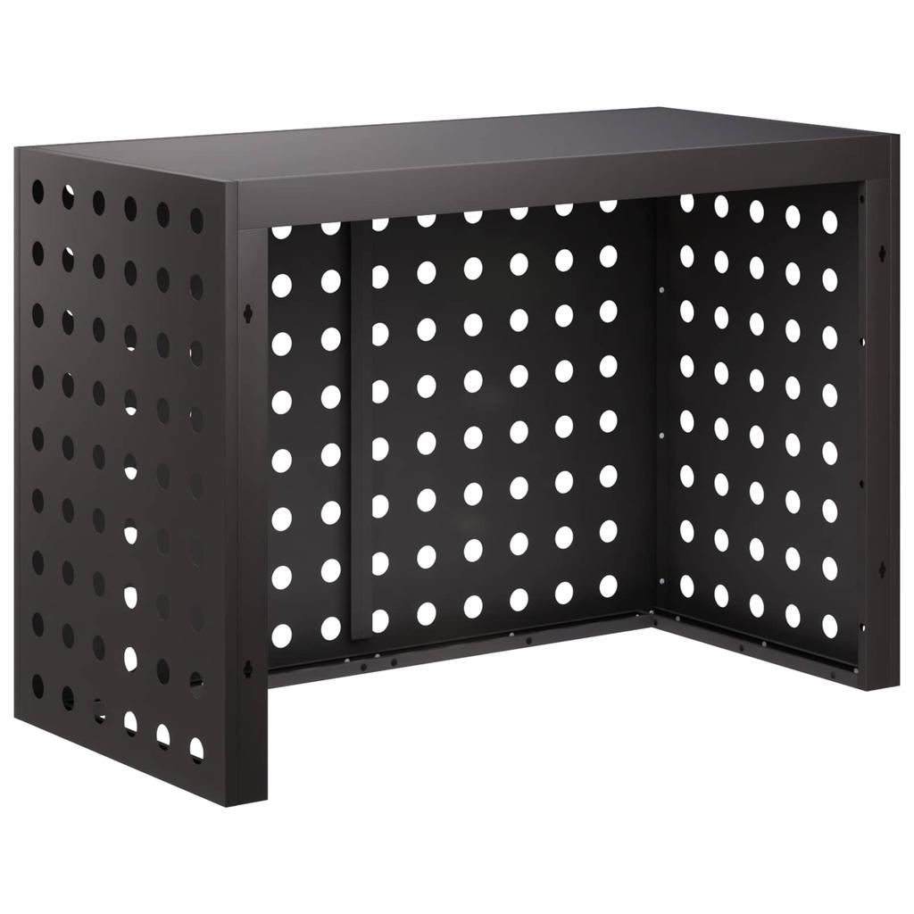 Air Conditioner Cover Black 100 x 50 x 70 cm Steel