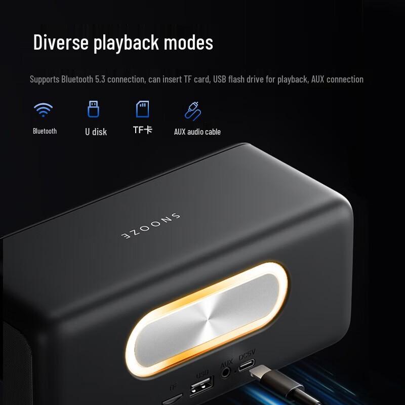 Philips TAS3609 Clock Alarm Bluetooth Speaker