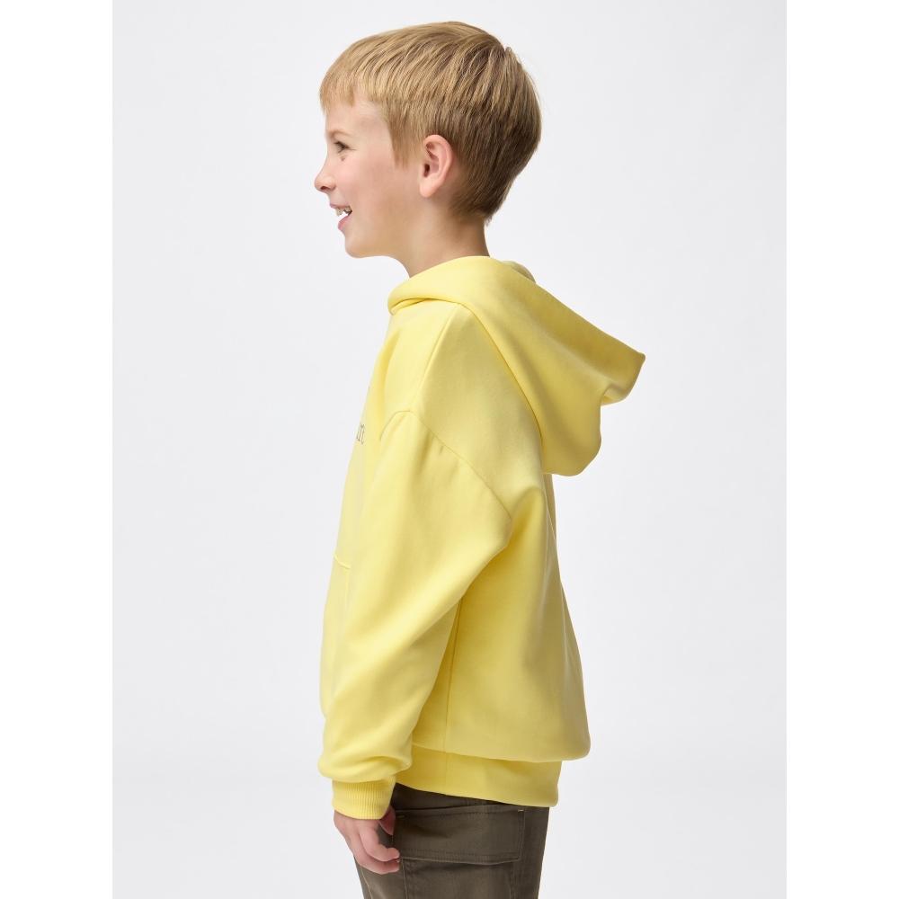 GU by Uniqlo Детская объемная толстовка с капюшоном Логотип