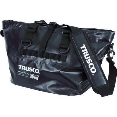 Сумка-тоут из водонепроницаемой брезентовой ткани TRUSCO, большая, черная, TTBL-BK
