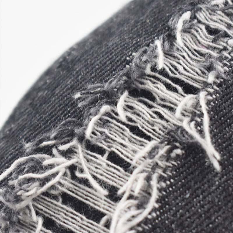 Мужские и женские рваные кепки, модные, стираные хлопковые рваные джинсовые бейсболки, простые легкие кепки для доски