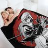 Kenshin Himura Throw Blanket Picnic Sofas Bed Retros Blankets