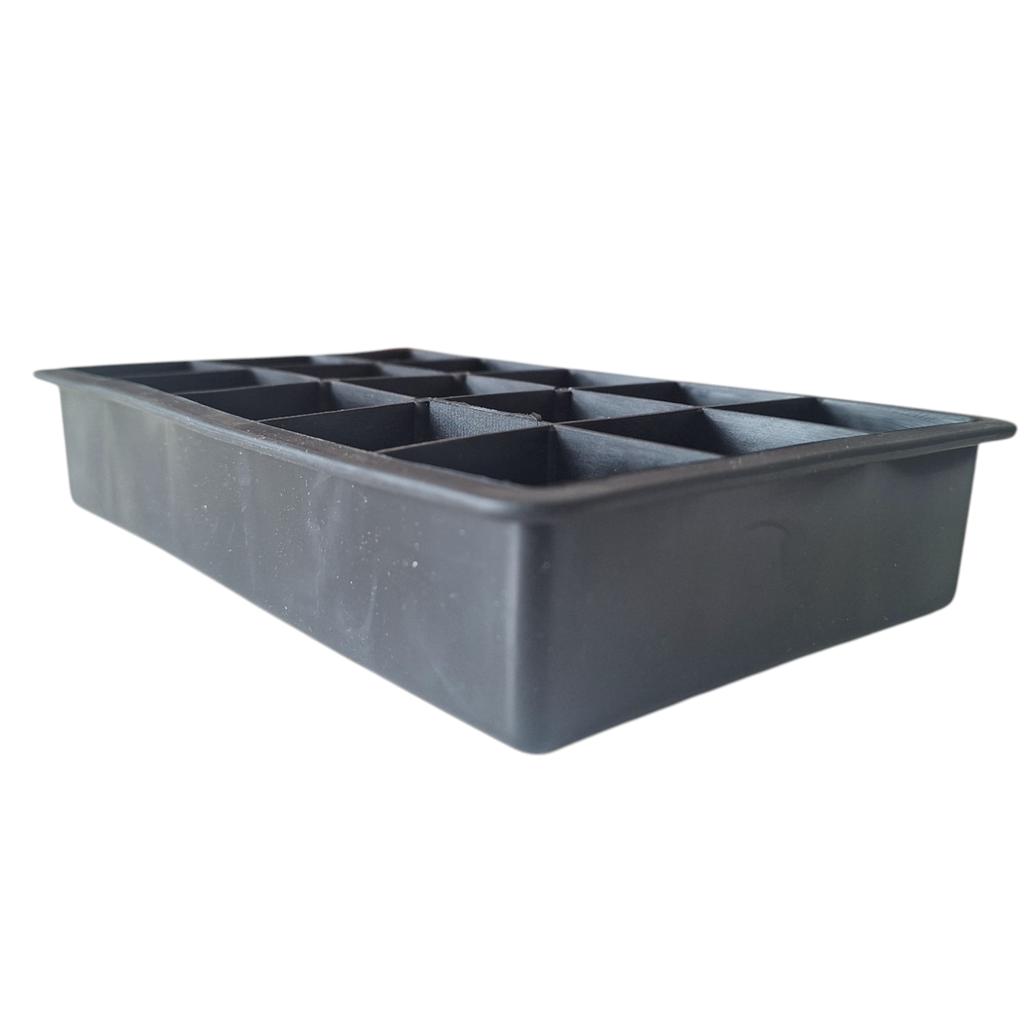 Xl Ice Mold Silicone Cube Maker Container For 15 Ice Cubes 3.3 Cm