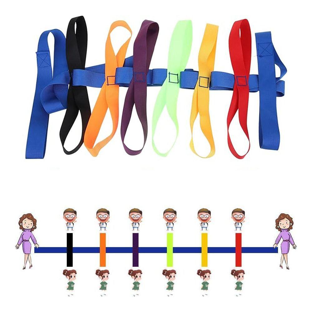 Anti‑Lost Toddler Walking Rope Multi-color Children Safety Line Rope Up To 12 Children