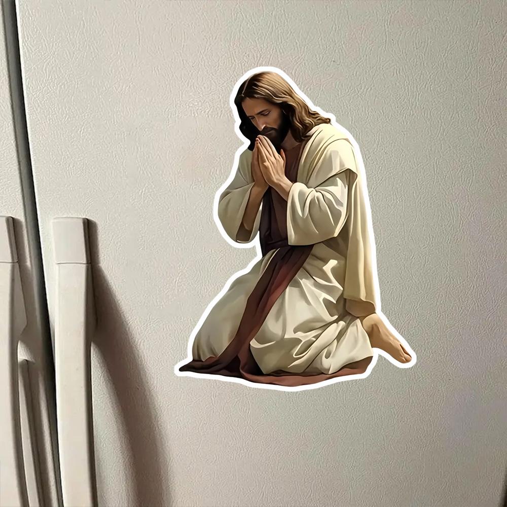 Jesus Prayer Shelter Artistic Car Sticker Vinyl Decal Waterproof Rear Window Motorcycle Camper Bumper Truck Laptop Decoration JM22