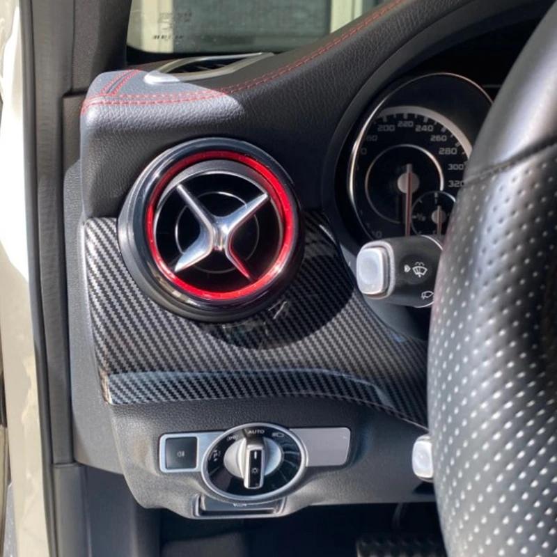 Автомобильная накладка на приборную панель из углеродного волокна со стороны водителя для Mercedes-Benz GLA CLA A-Class A200 A220 2015 2016