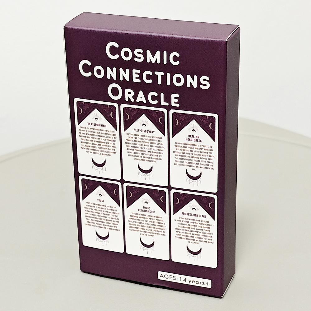 10.3*6см Колода карт Оракул Космические Связи 54 шт. Карты Оракул, Вдохновленные Вселенной для Любви и Отношений