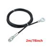 2.5m/3m/3.5m Black Gym Steel Cable Wire Rope 5mm Heavy Duty Parts Accessories for Lifting Training Pulley Home Fitness Equipment