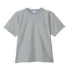 Short Sleeve Short Sleeve Round Neck Cotton COTTON USA Reverse Garment Wash Short Sleeve Pocket Oxford Gray L [Champion] T-Shirt 100% 9.4oz Weave(R)