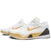 Nike Кроссовки для баскетбола Kobe 9 с амортизацией, нескользящие, износостойкие, низкие, унисекс, Белый/Золотой FZ7334-100(Команда501-)