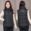 Новый зимний хлопковый жилет короткий универсальный хлопковый жилет с воротником-стойкой модный свободный модный хлопковый жилет женская куртка