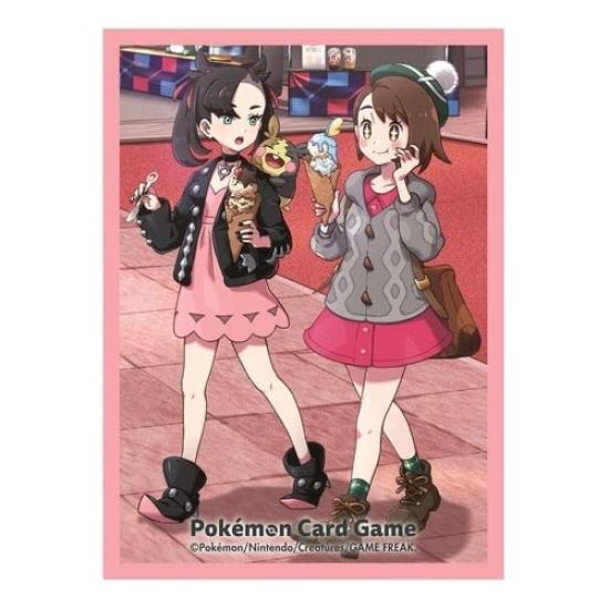 Оригинальный аксессуар из Pokémon Center: Защита для колоды Pokémon Trading Card Game: ТРЕНЕРЫ POKÉMON Закулисные фото Юри и Марни