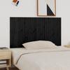 824912 vidaXL Wall-mounted Headboard Black 166x3x90 Cm Solid Pine Wood