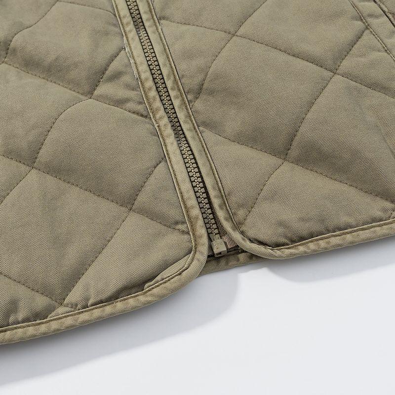 Araltay New Arrival Fashion Style Women's Clothing Fashion All-Match Casual Minimalist Long Sleeve Diamond Round Neck Cotton-Padded Coat Outwear