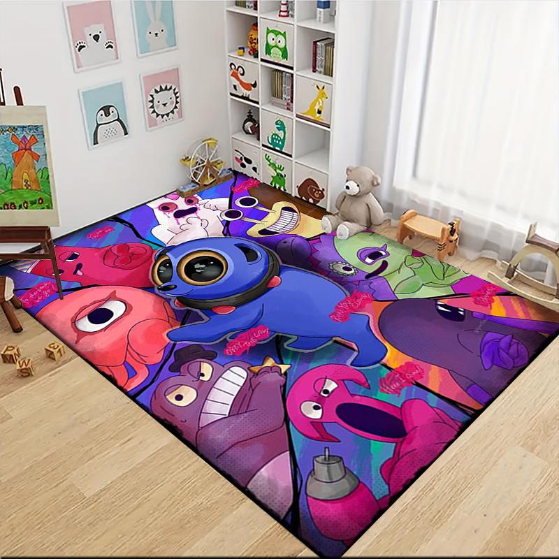 1Pc Colorful Creatures Collage Carpet Rug Customizable Soft Washable Antislip Home Living Room Sofa Mats Personalized Rug 091716