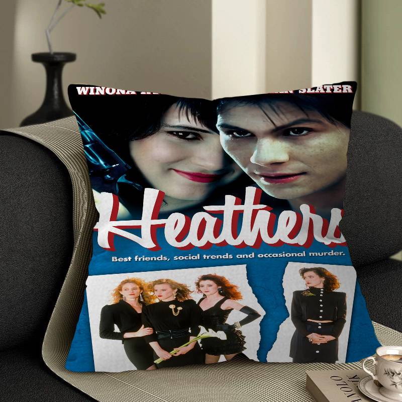 Classic Teenage Musical Heathers Pillow Case Cushion Cover Car Throw Pillow Case For Sofa Car Christmas Gift 40x40cm 45x45cm