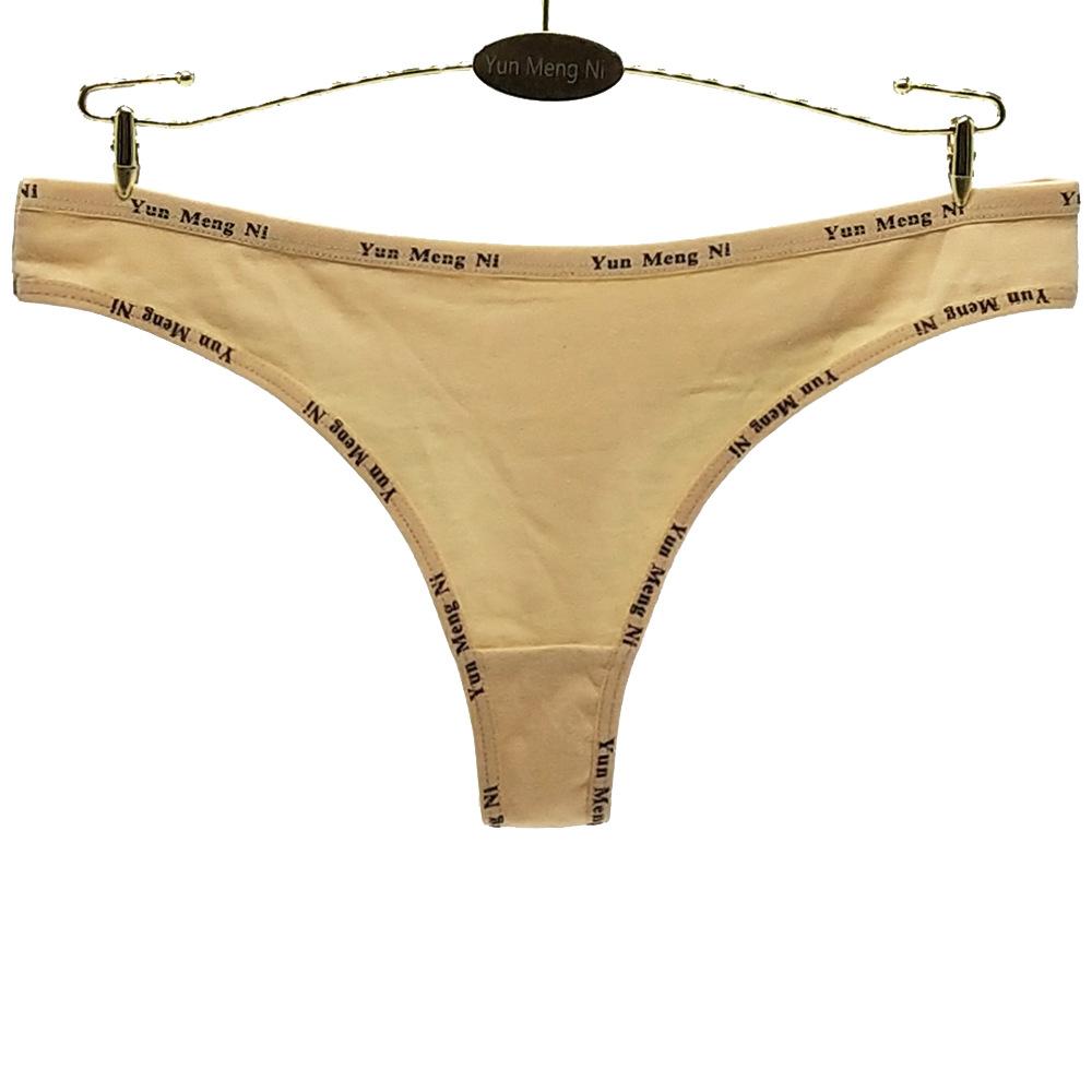 Женские сексуальные стринги, полосатые женские нижнее белье, хлопковые трусики, женские танга с Т-образной спинкой, 6 шт./лот