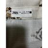 Б/у прозрачная рубашка ZARA бело-бежевая