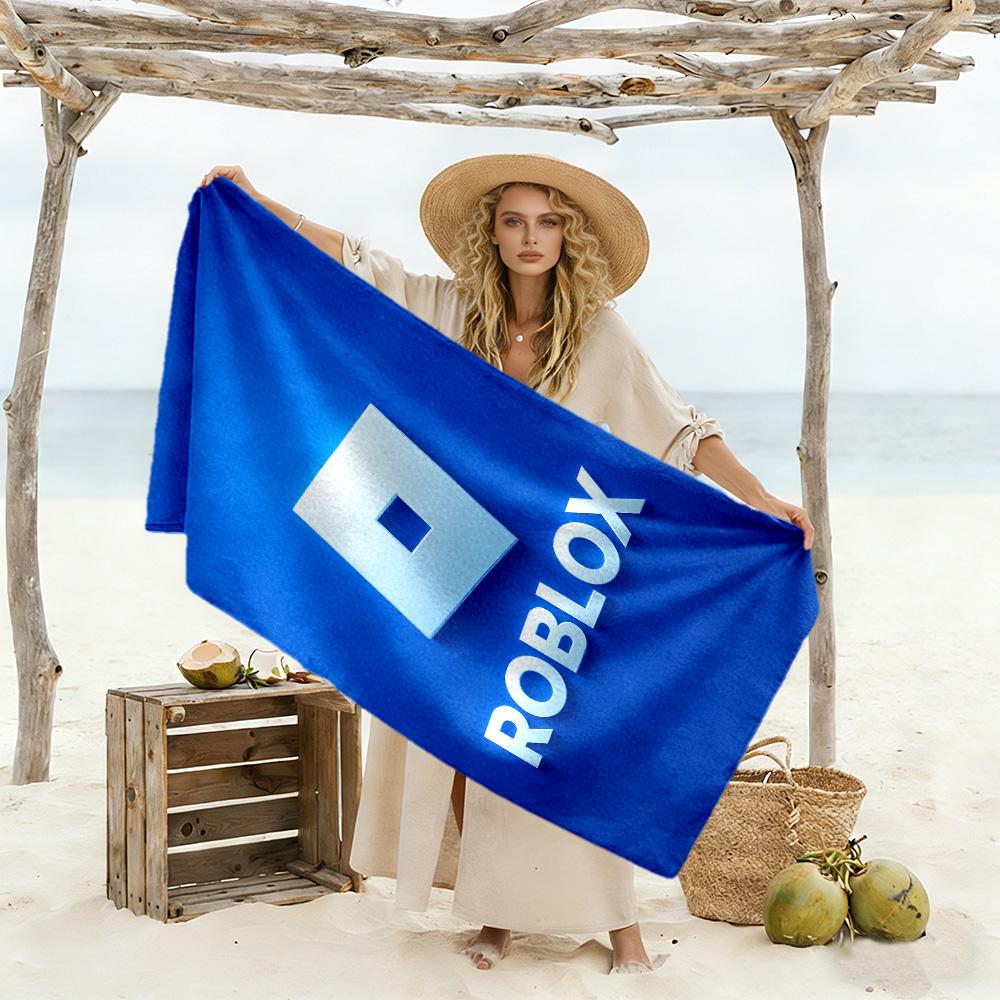 Roblox Beach Towel Super Soft Absorbent Comfortable Lightweight Suitable for Sports, Travel, Swimming, Yoga, Bathroom, Beach, And Pool
