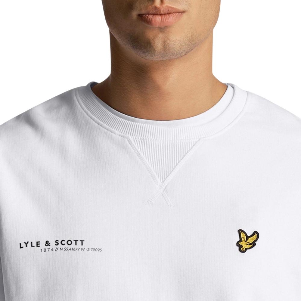 Lyle & Scott Мужская толстовка с круглым вырезом и принтом в едином стиле