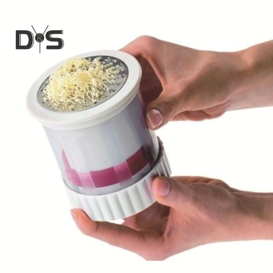 Cheese Grater Shredder Slicer Butter Mincer Mill Fruits Grinder for Easy Cleaning Removable Parts Handheld Cheese Grater for Nuts Vegetables Chocolate