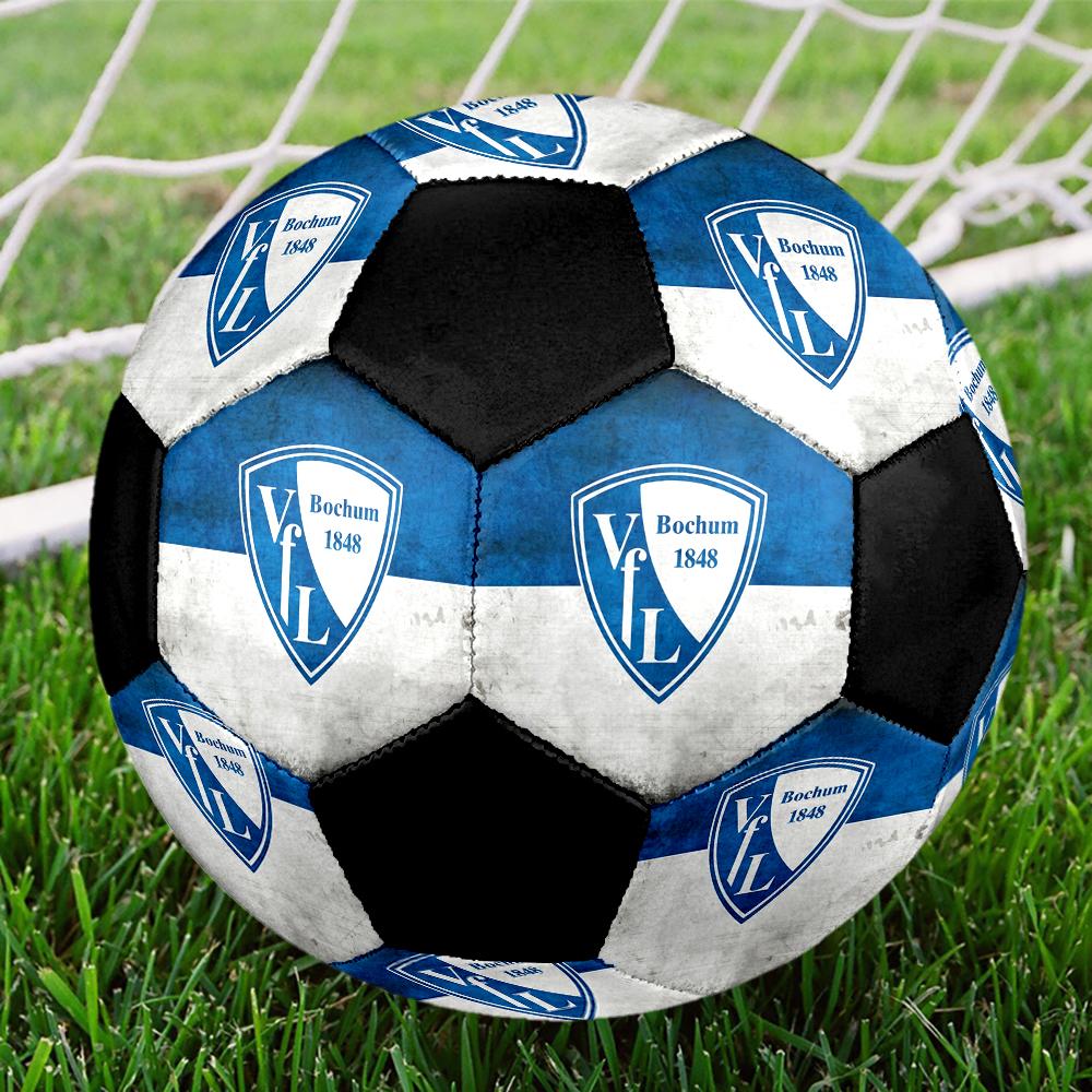 РАЗМЕР 5 Футбольный мяч VfL Bochum Цветной Для всех возрастов Машинная строчка ПВХ Готов к соревнованиям Прочный Высокий отскок
